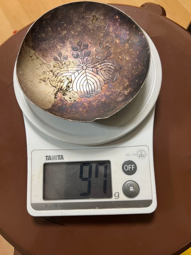 銀製RIX SILVER 花模様 ボウル 97g