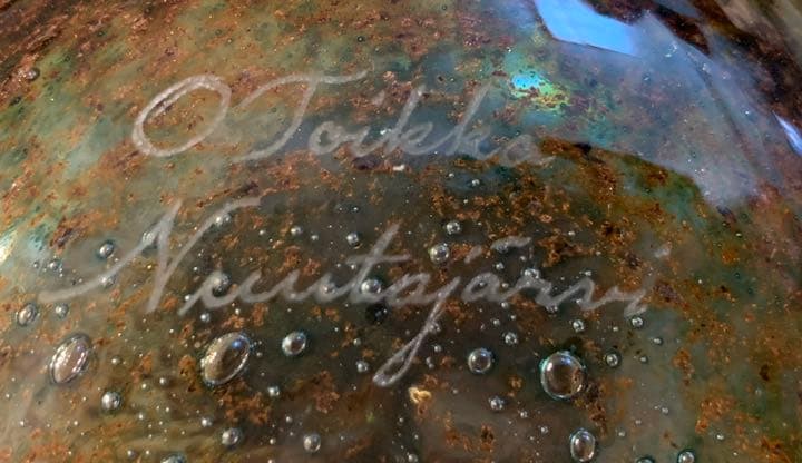 水鳥、スエーデンコスタボーダのガラス美術工芸品