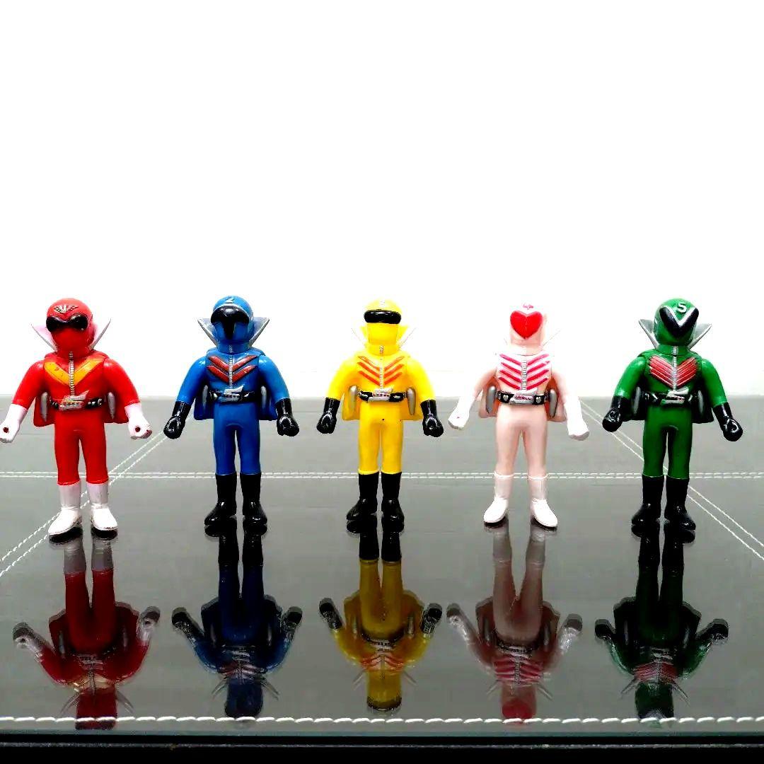 ★☆★当時物美品　ポピー　ゴレンジャー　フィギュア5体セット★☆★