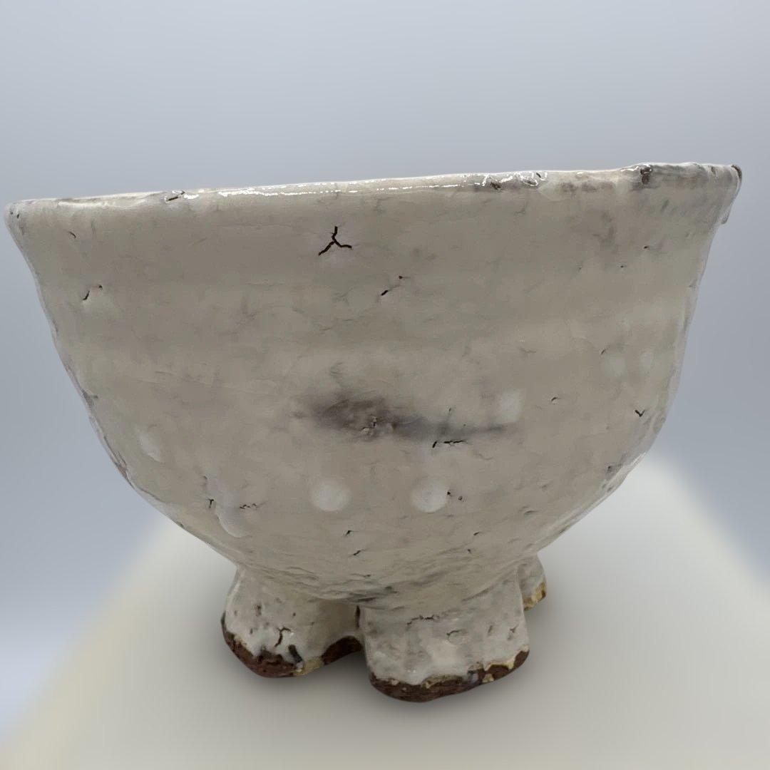 四代　真清水蔵六　金海割高台　茶盌