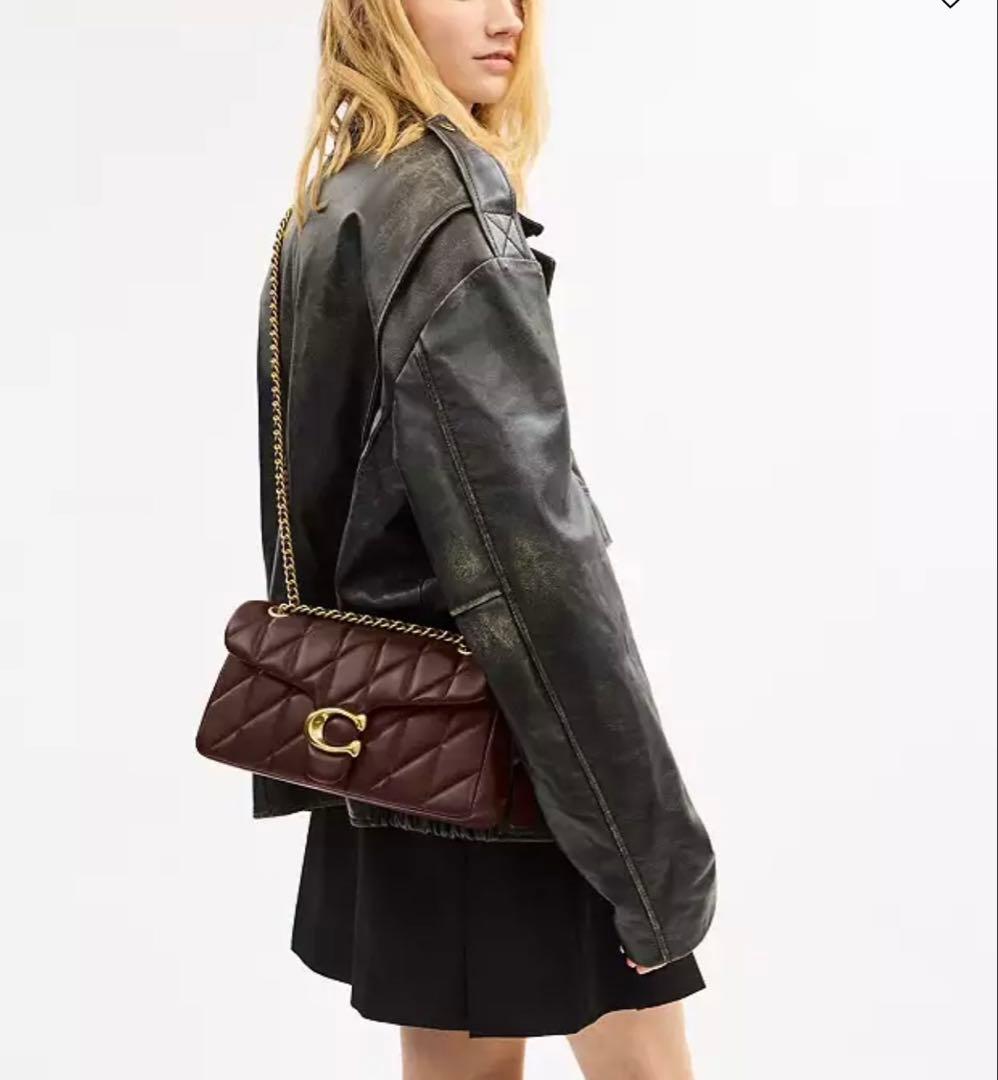 coach コーチタビーショルダー バッグ26 ブラウン CP150