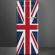 SMEG（スメッグ）冷凍冷蔵庫 FAB28 100V ユニオンジャック 左開き
