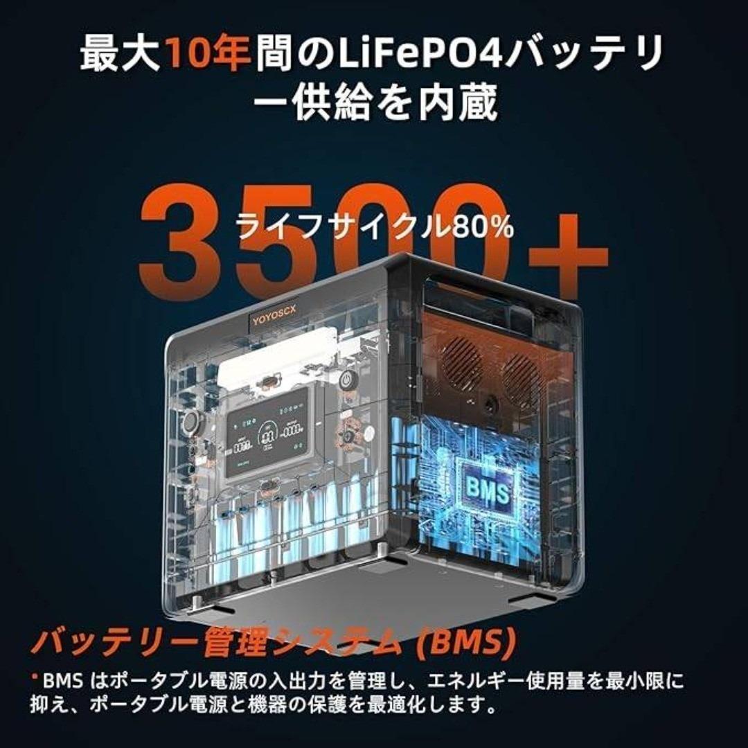 新品未開封　大容量 ポータブル電源 2300Wh　YOYOSCX G2500