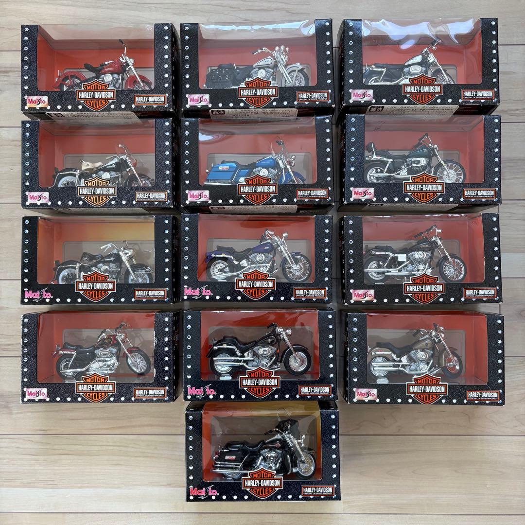 HARLY-DAVIDSON 1/18 ダイキャスト 13台セット