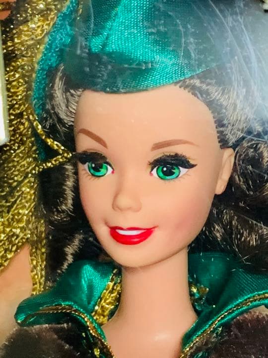 バービー人形「風と共に去りぬ」グリーンカーテンドレスのスカーレット/新品、未開封