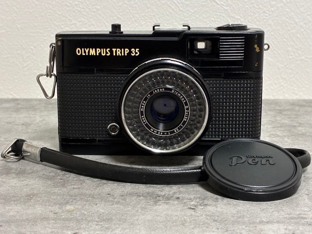 ⭐️希少⭐️モルト交換済⭐️ OLYMPUS TRIP 35 ブラック フィルムカメラ