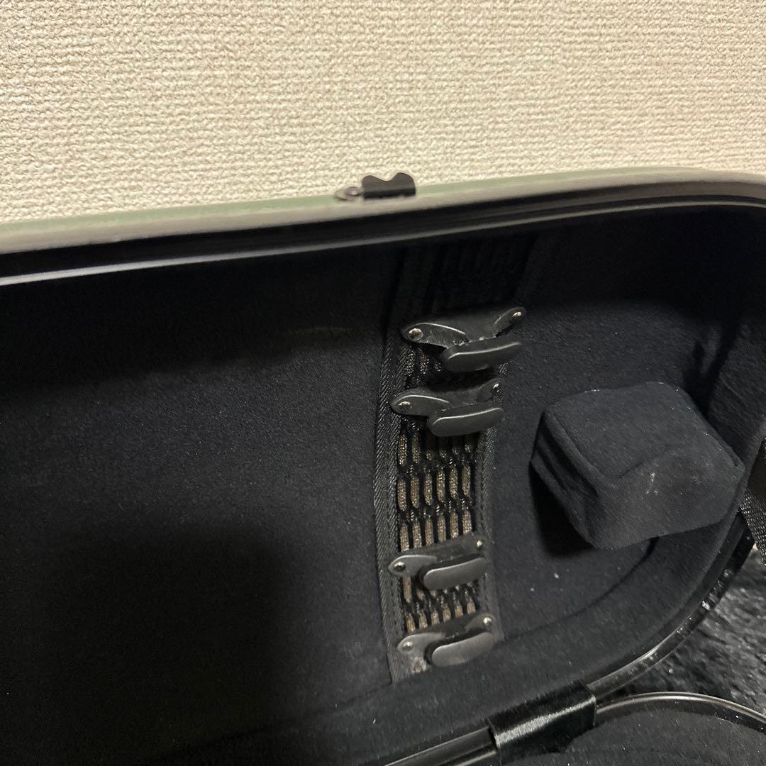 ossi バイオリンケース ハードケース 弦楽器 緑 グリーン フライトケース