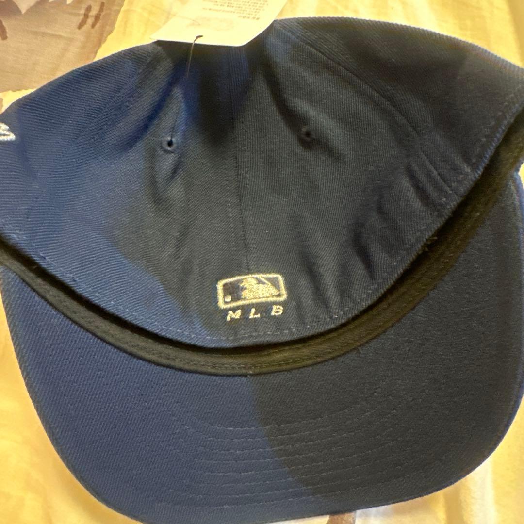 aespa カリナ MLB キャップ 帽子ネイビー KARINA トレカセット②
