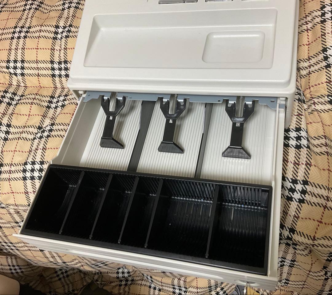 【超美品】中古シャープ 電子レジスタ ー8部門 XE-A147-Wホワイト