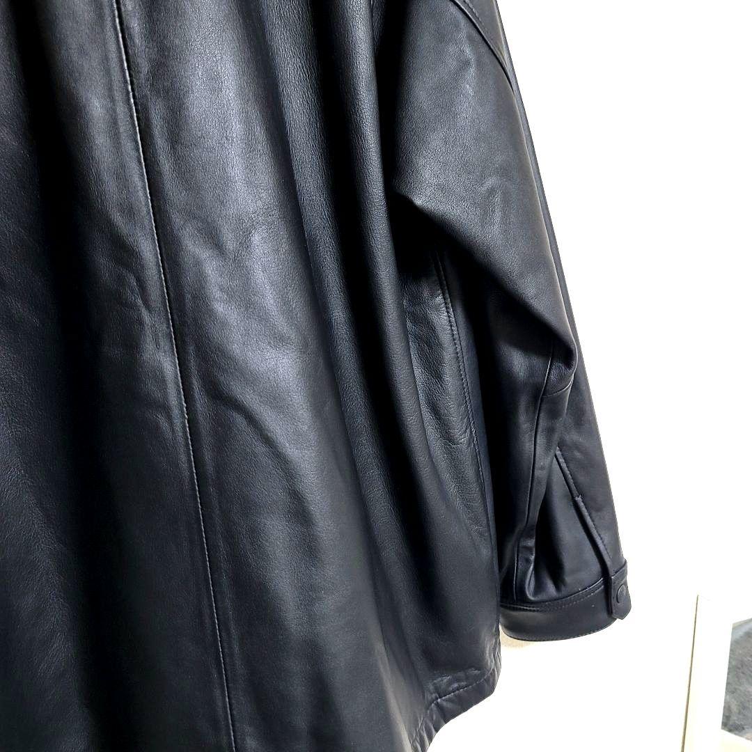 サイコバニー シープスキン 羊革 レザージャケット シングルライダース ブラック