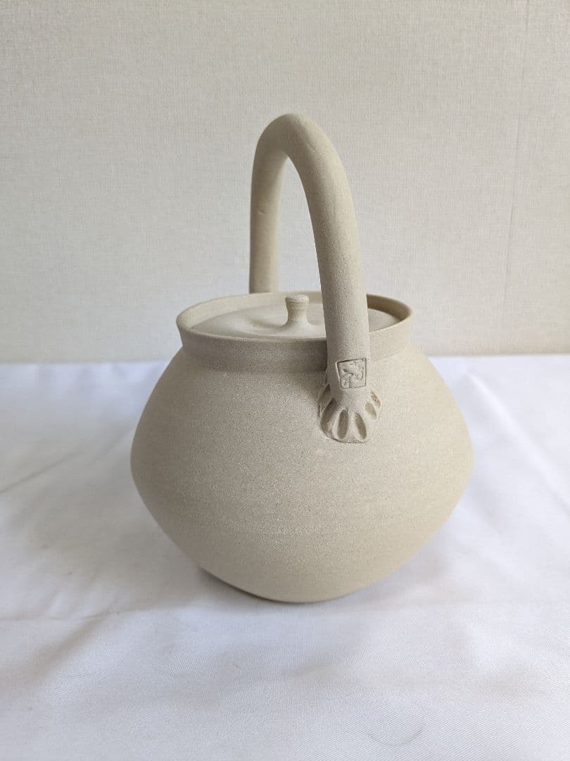 宇田芳宇 白泥ボウフラ ボーフラ 上手 煎茶道具