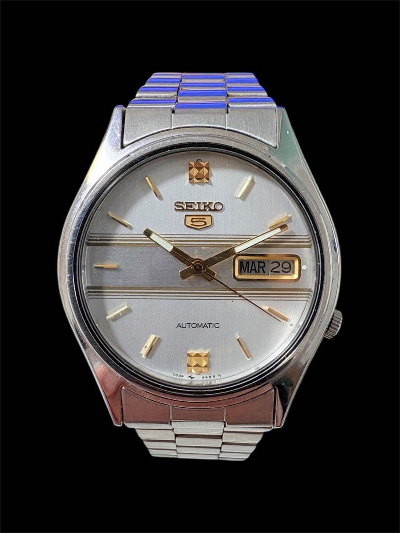 SEIKOセイコー 5自動巻き 腕時計 メンズ クォーツ 稼働品 Watch