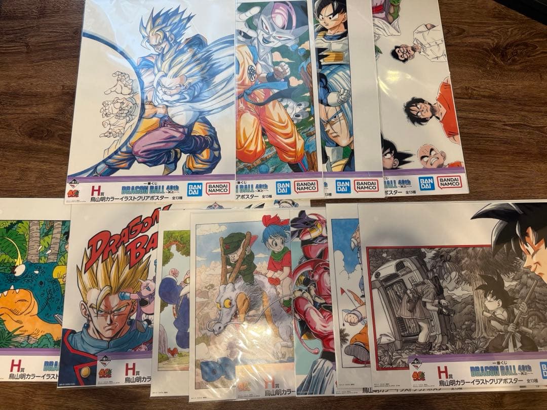 一番くじ ドラゴンボール 40th A賞 B賞クリアポスターファイルマグカップ
