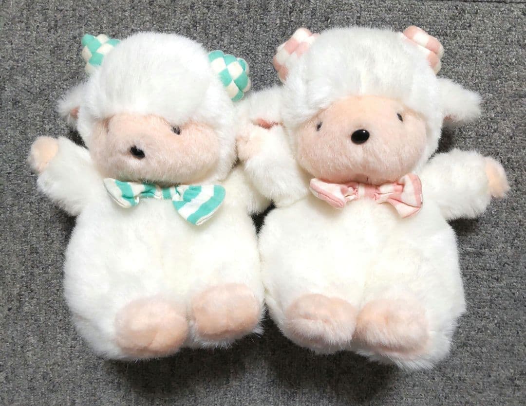 激レア 昭和レトロ ひつじのぬいぐるみ✕2