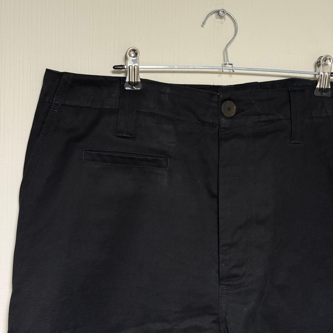 STUDIO NICHOLSON ブラック チノパンツ L