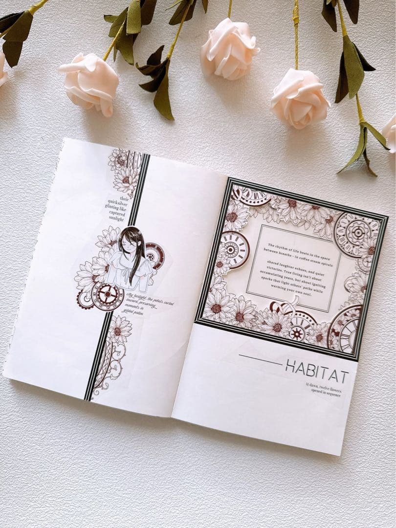 咔咔STUDIO《单色菊》海外マスキングテープ　マステ 【2640】