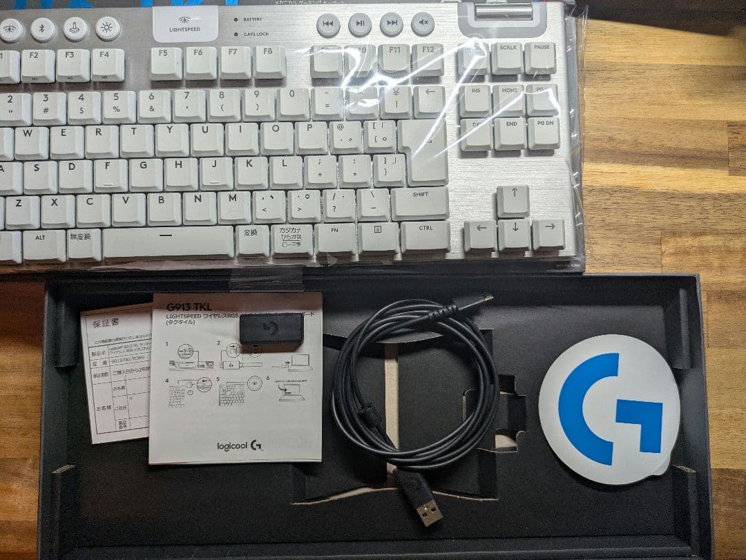 Logitech G913 TKL ワイヤレス シルバー/ホワイト