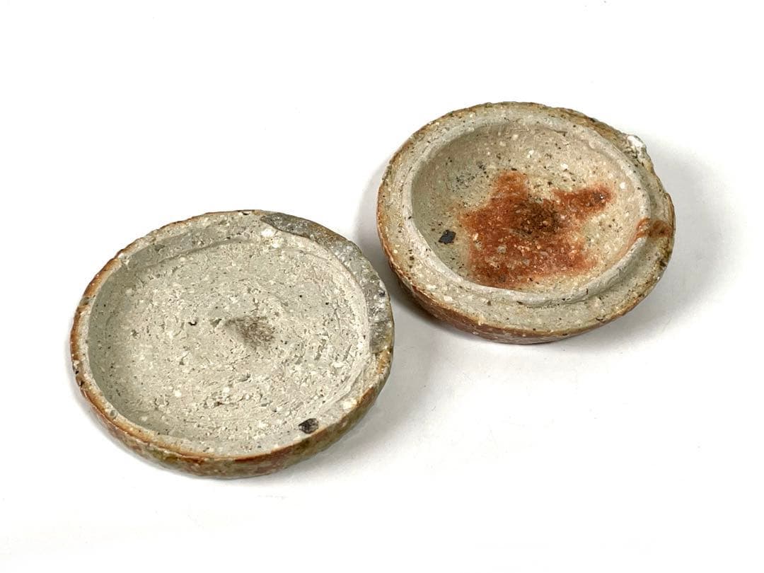 陶芸家　作家物　辻清明　信楽　自然釉　香合　合子　箱なし