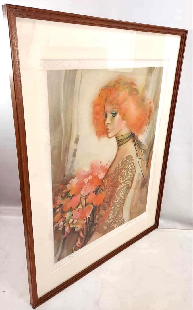 今井幸子 リトグラフ 肖像画 人物画 絵画