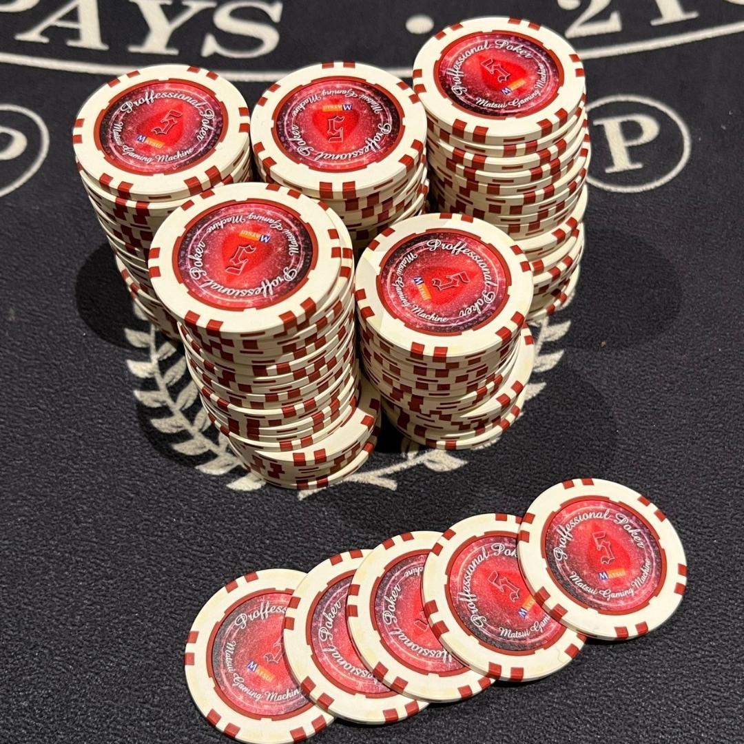 07 MGM社正規品 カジノチップ 100枚 ポーカーチップ バカラ H26年
