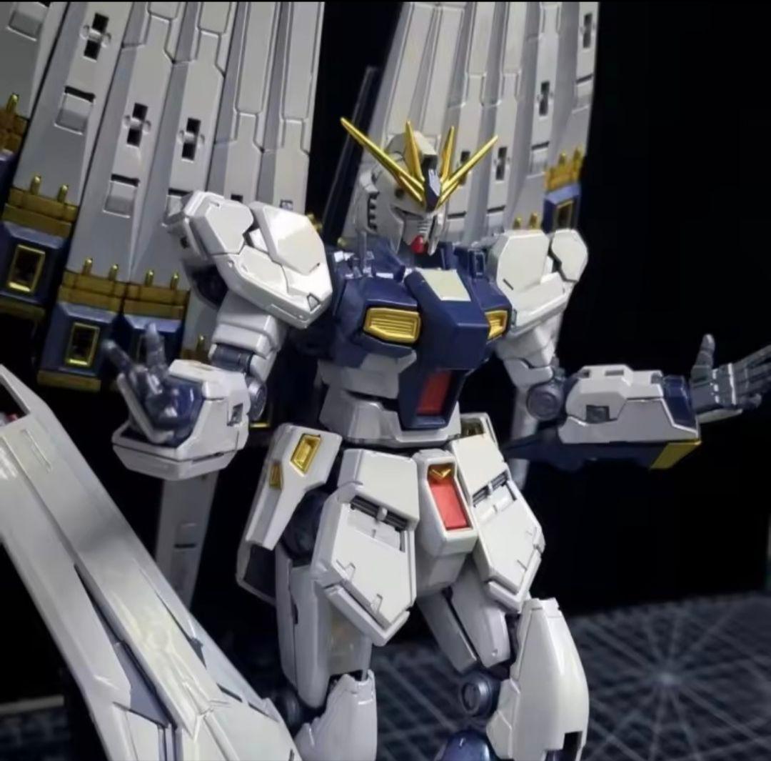 ひまねこ　RG ニューガンダムチタニウムフィニッシュダブルフィンファンネル