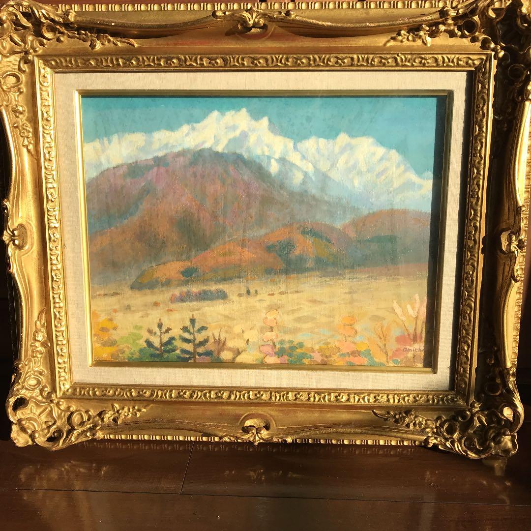 ♫新価格　♫即購入可　絵画 油絵　大道秀夫　信州大町