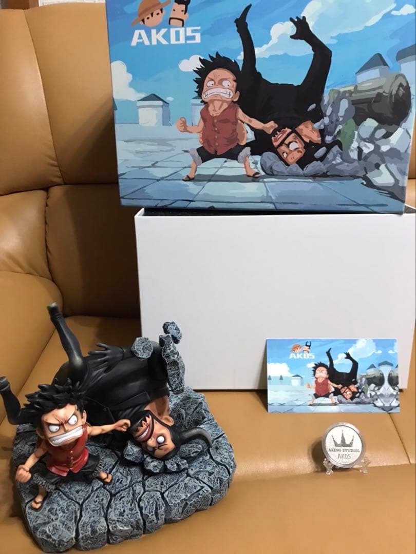 ワンピースフィギュア　ルフィvsブルーノ　ガレージキット　ワーコレ　スタチュー