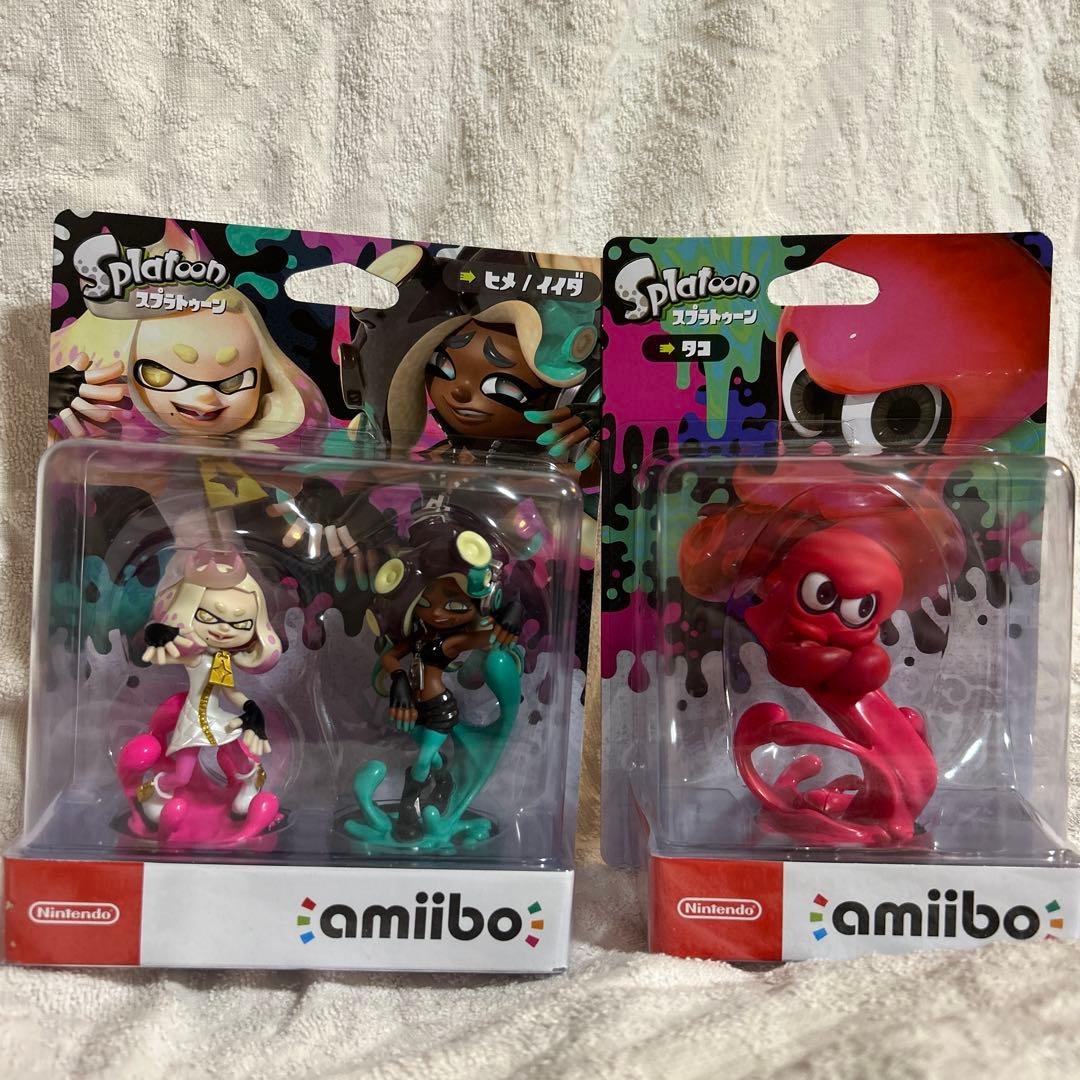 お値下げ新品未開封美品！amiiboアミーボヒメイイダとタコ2箱セット