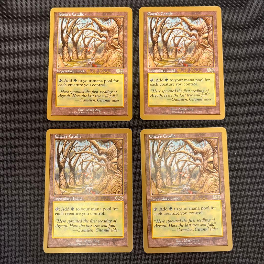 mtg ガイアの揺籃の地 Gaea's Cradle 金枠 4枚セット