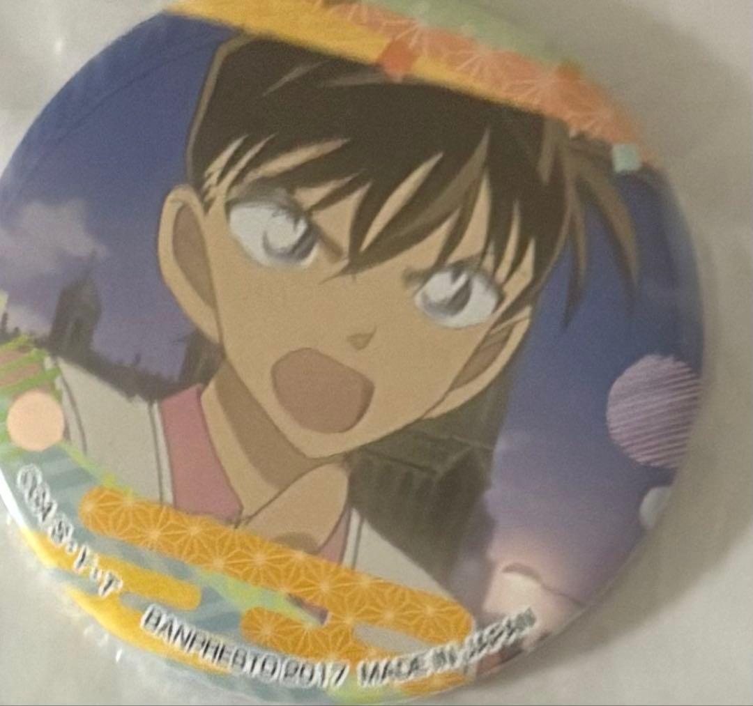 名探偵コナン　工藤新一　バッジ　1番カフェ　缶バッジコレクション