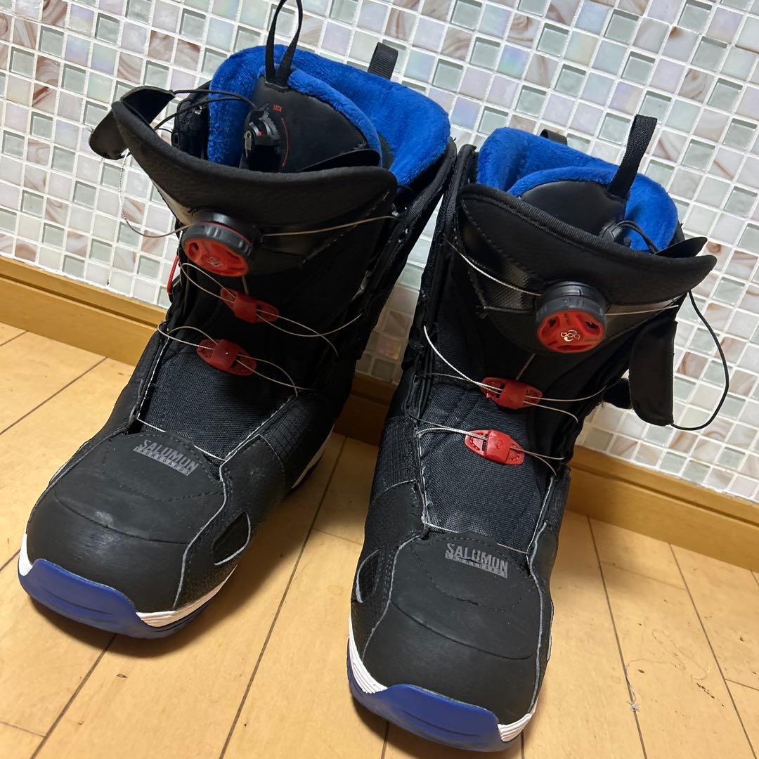 SALOMON スノーボードブーツ ブラック/ブルー