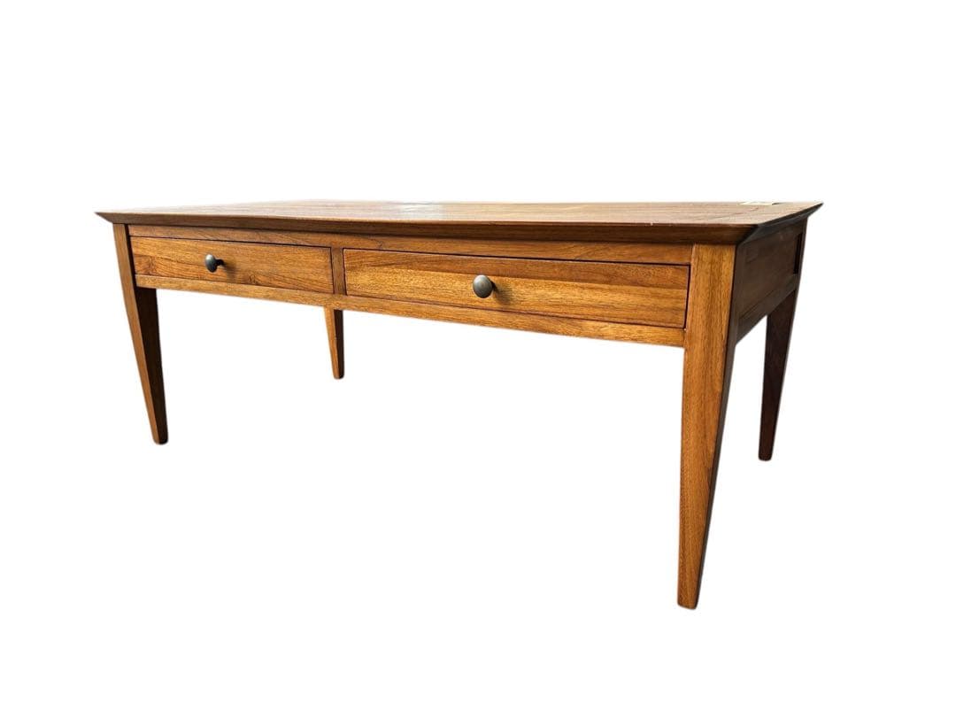 チークスタイリッシュデスク　ロータイプ　ローテーブル