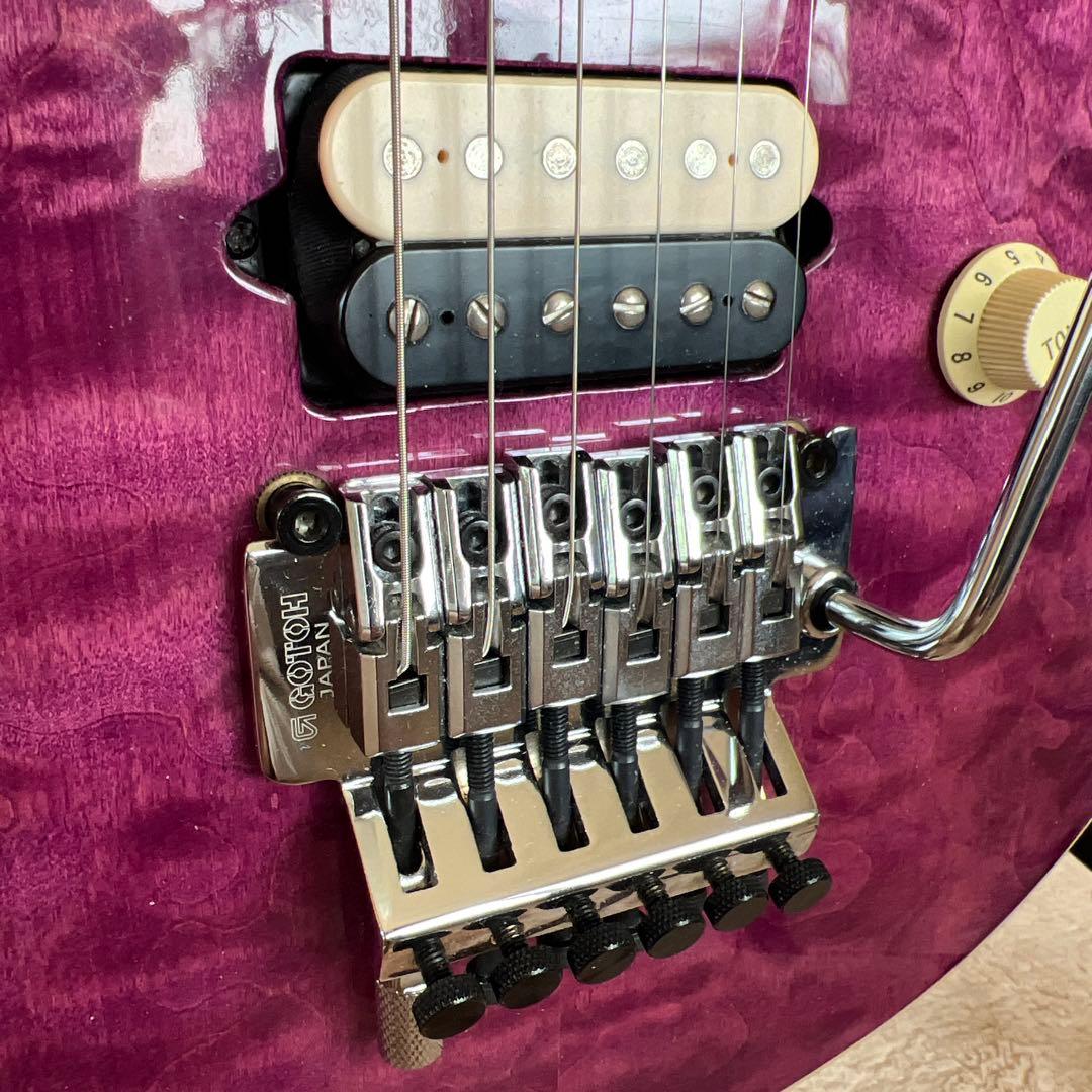 Sterling by MUSICMAN AX40パープルEVH風一部改造