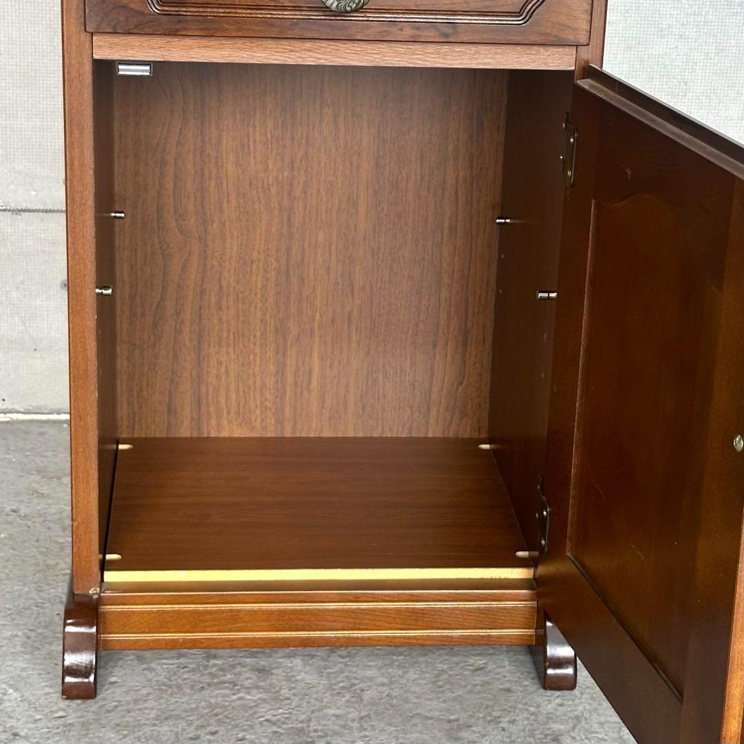 ✿Karimoku✿カリモク コロニアル 花台 収納棚 レトロモダン家具