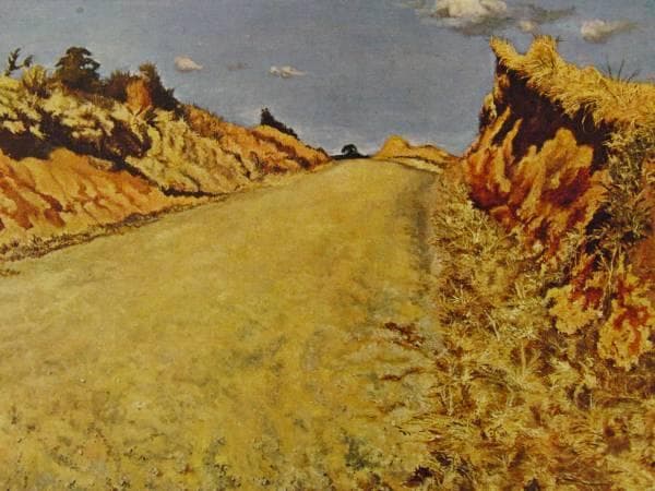 岸田劉生・Kishida/Ryuusei、原宿風景、コロタイプ、新品額付
