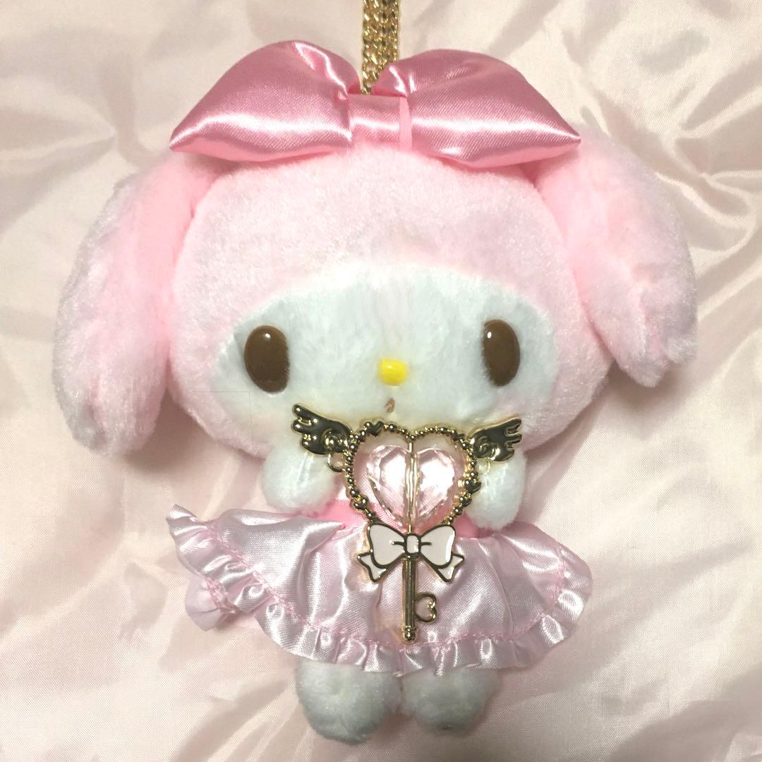 マイメロディ ぬいぐるみ　チャーム　鍵　バッグチャーム　パステル　マスコット