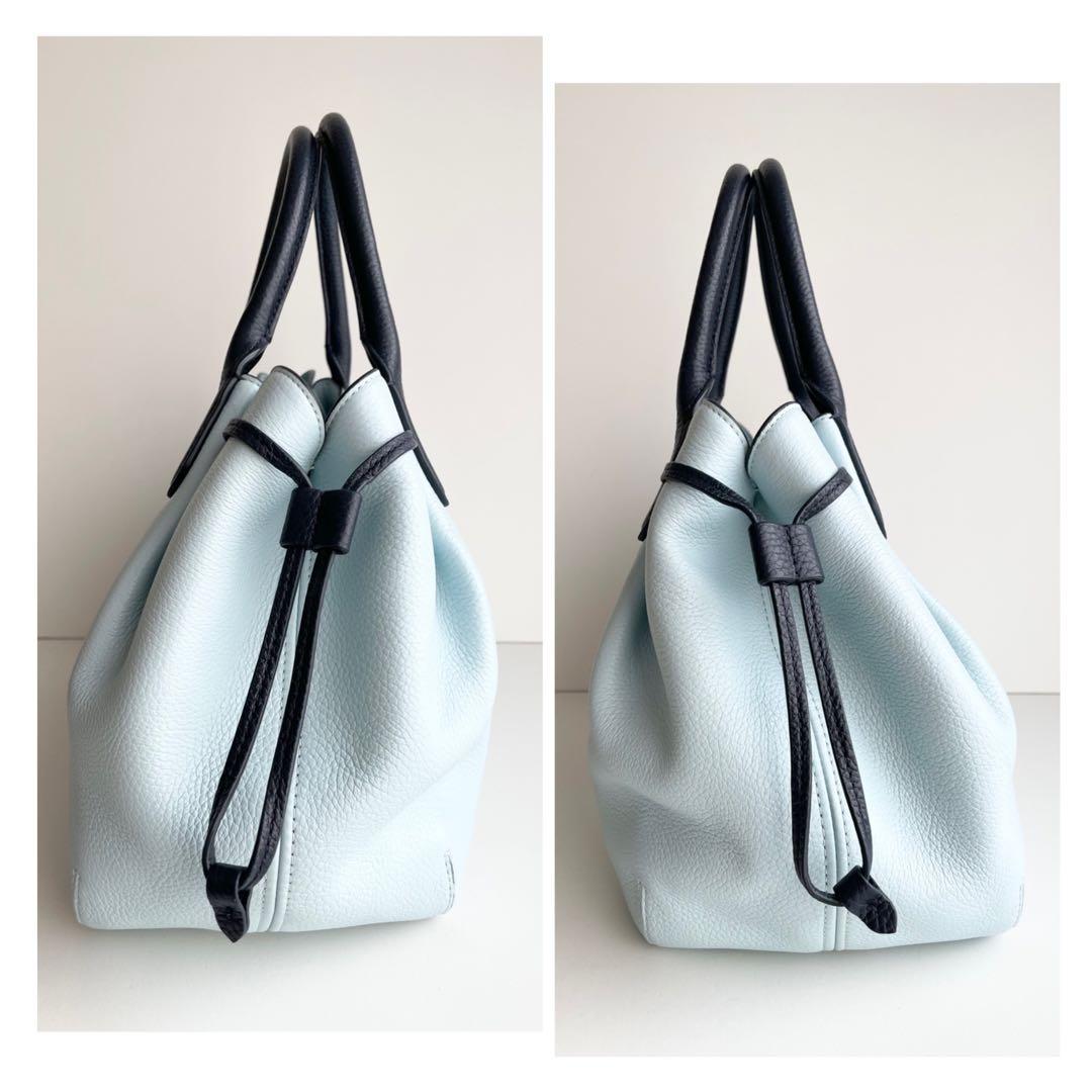 ケイトスペード ハンドバッグ ダンプリング 2way サッチェル 水色 ほぼ新品