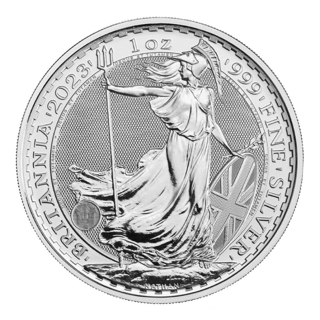 【純銀】2023ブリタニア（チャールズ三世） 1オンス　銀貨　ケース付