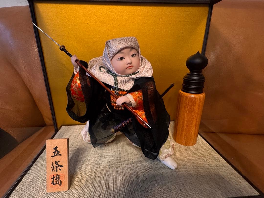 子供の日！五月人形 お祝ケース飾　子供大将 弁慶五條橋　お子様お孫様最終赤字出品