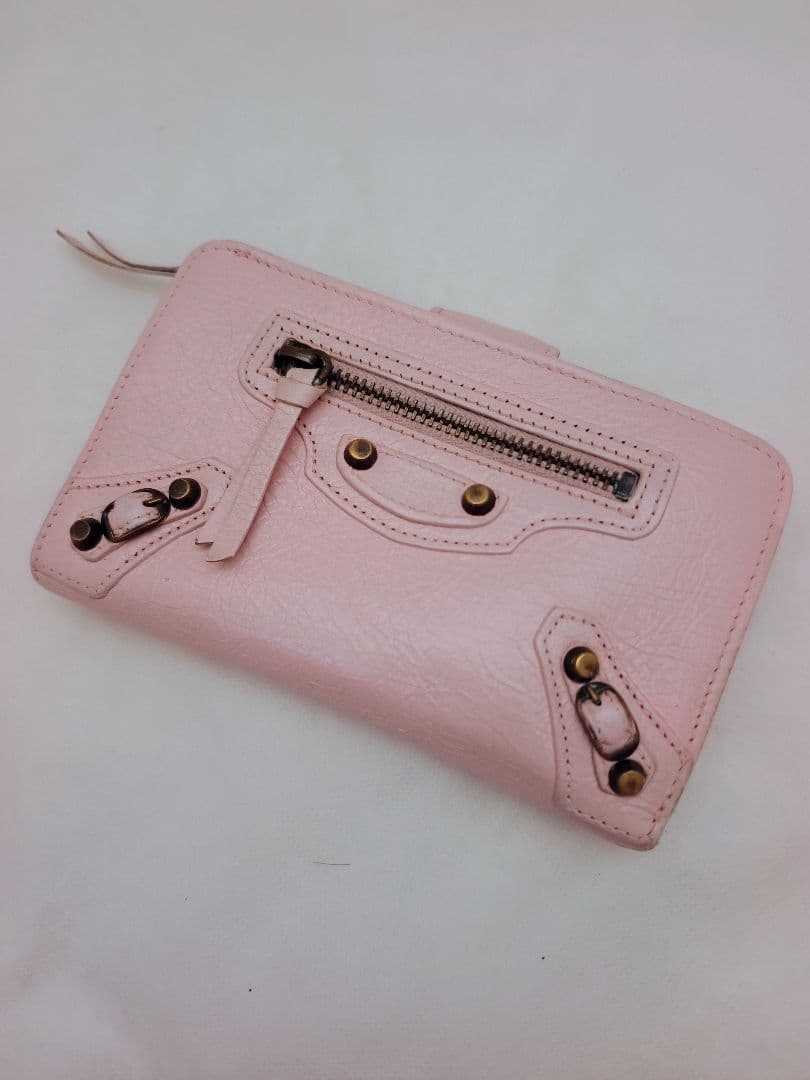 BALENCIAGA バレンシアガ ザ・シティ クラシックウォレットピンク