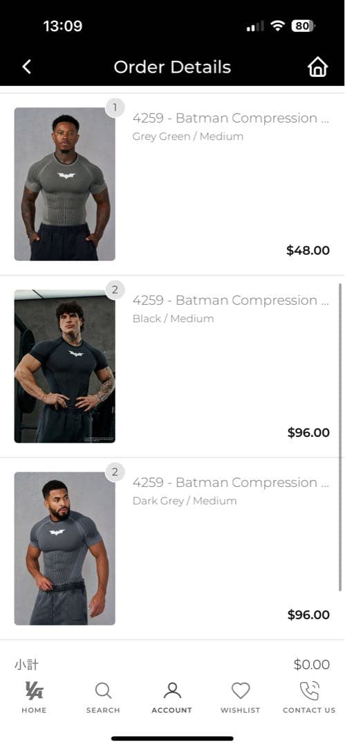 【新品未開封】  x Batman Dark Grey M
