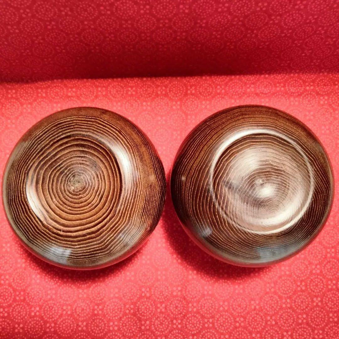 碁石セット蛤白石那智黒石34号中古良品　白181個黒182個特大碁笥割れホツ無し