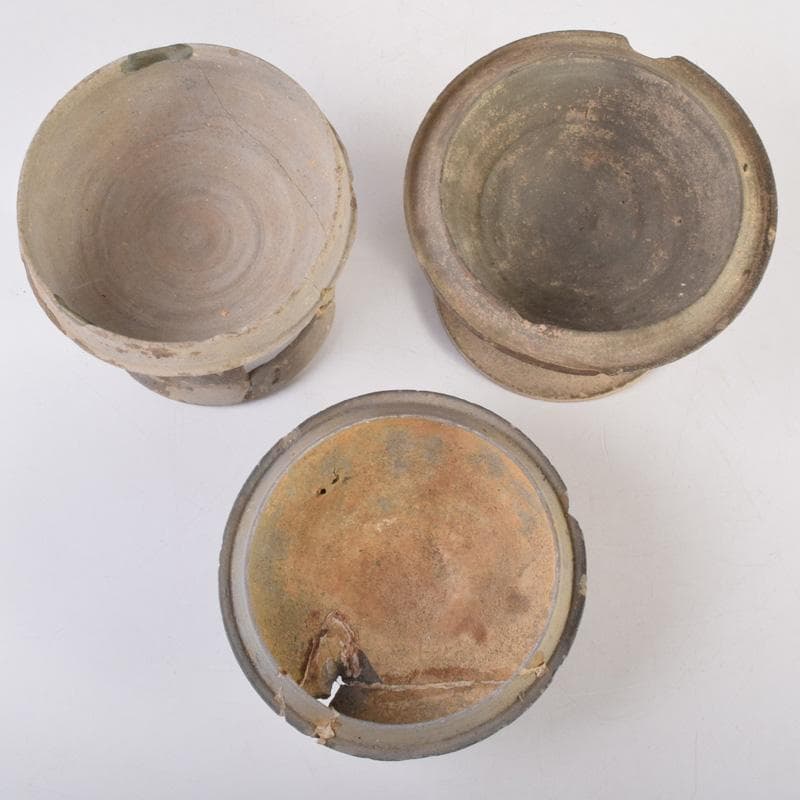 朝鮮美術　須恵器　新羅土器　新羅無釉土　6点まとめて　V　8342A