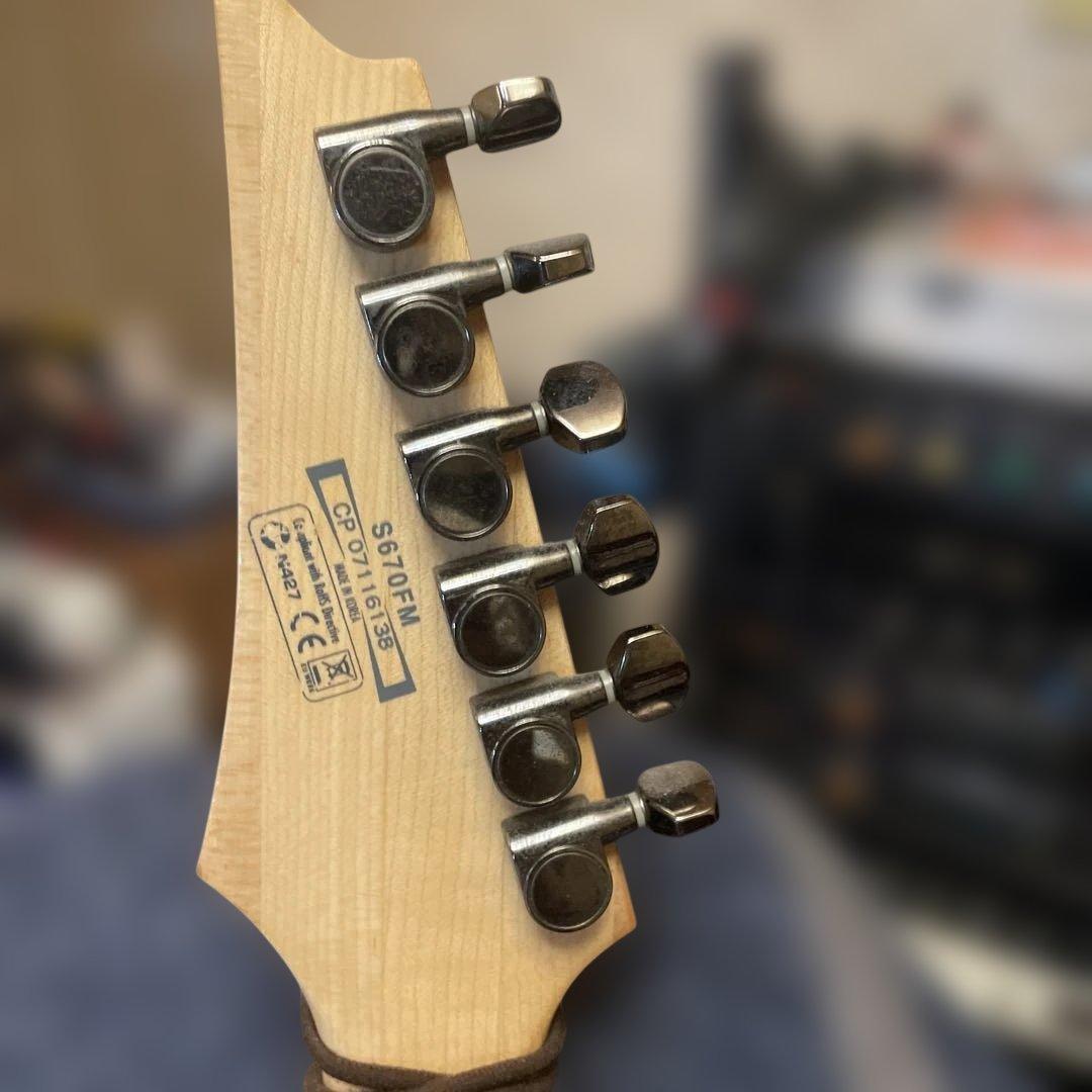 ギター Ibanez S670FM antique burst flat