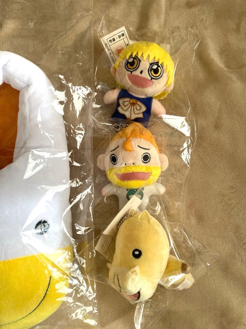 金色のガッシュ スリッパ　ぬいぐるみ　4点セット