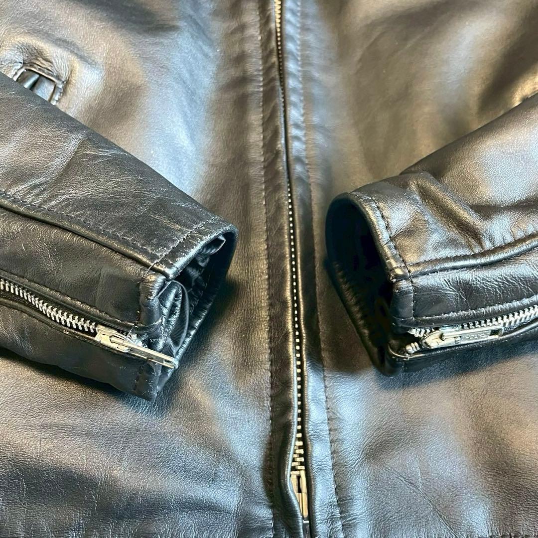 【ショット】シングルライダース レザージャケット 643E USA製 40 L