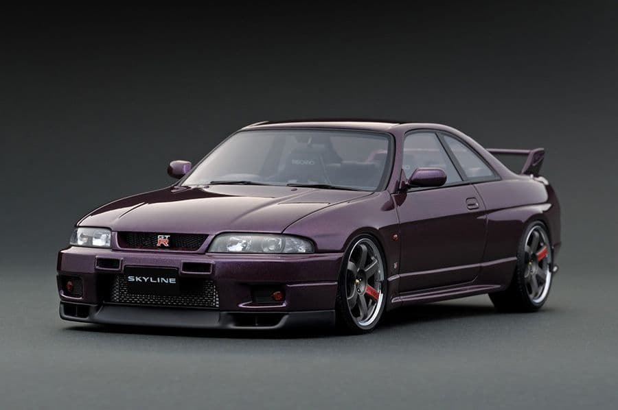 イグニッションモデル GT-R33 V-Spec ミッドナイトパープル 1/18