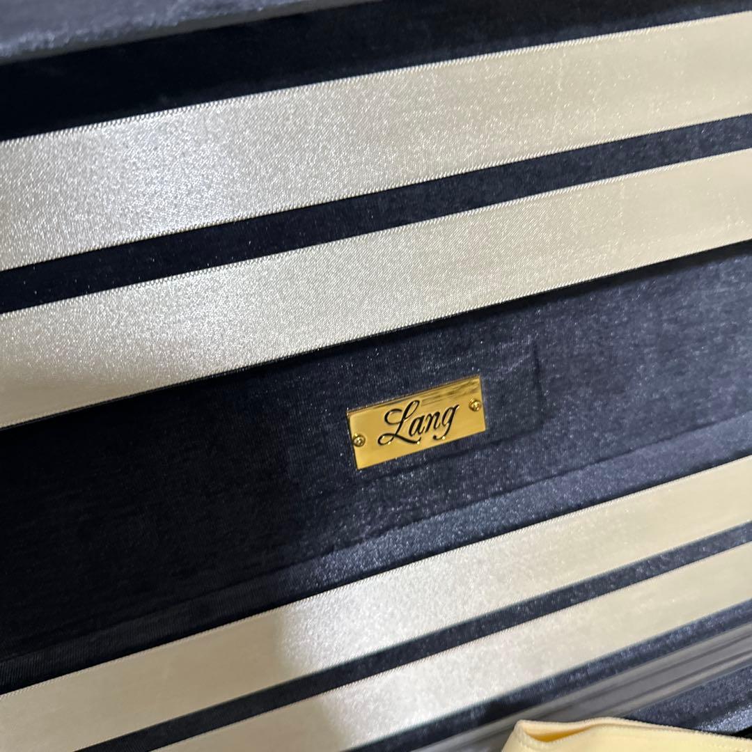 Lang バイオリンケース 4/4サイズ 弦楽器 ハードケース 金具 湿度計