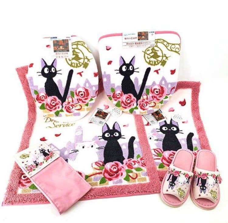 ジブリ　魔女の宅急便　ジジ　リリー　トイレマットセット　新品