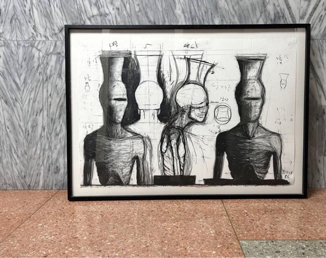 絵画 Jonathan Ellis Drawing for VesselHead I